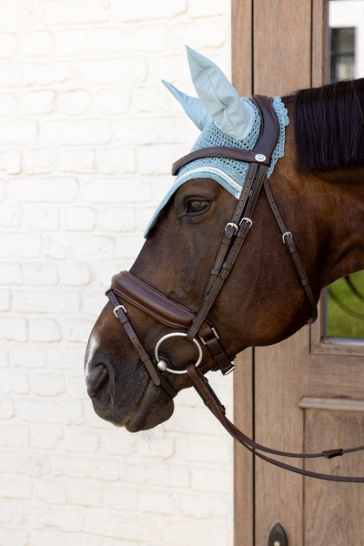 Nauszniki Kentucky Wellington Velvet Printing - błękitne