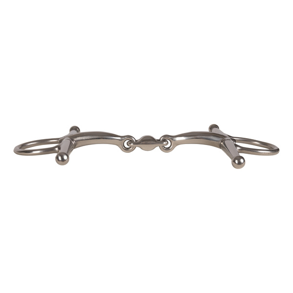 Velari wędzidło Full Cheek Bit Double Jointed Stainless Steel 14 mm