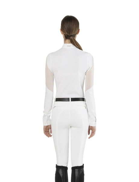 Damska koszula konkursowa z długim rękawem Ego7 Teresa - biała