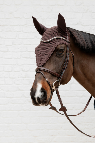 Długie nauszniki Kentucky Fly Veil Long - brązowe