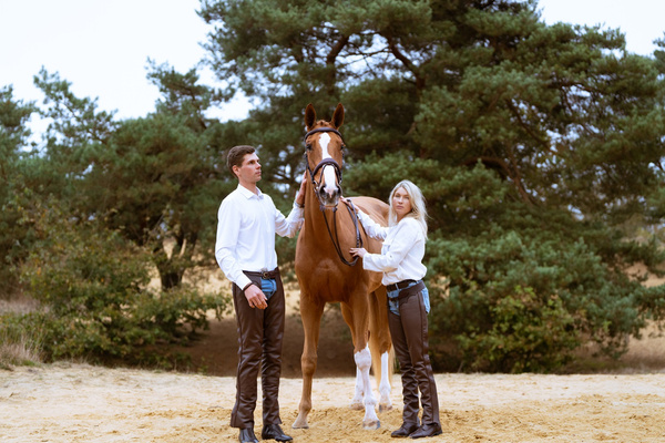 Czapsy Leather Long Chaps Dy'on - brąz