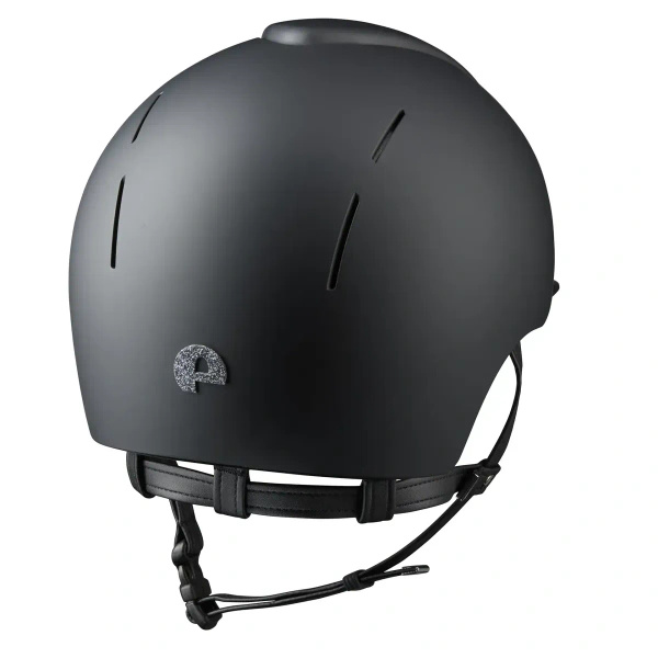 Kask KEP Smart NOVA Textile Star Silver - czarny z czarnymi paskami