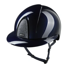 Kask KEP Smart NOVA POLO Polish Star Silver - granatowy z granatowymi paskami