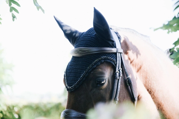 Nauszniki Kentucky Stone & Pearl long - granatowe