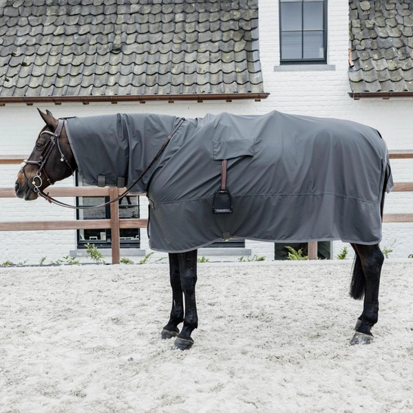 Kentucky derka przeciwdeszczowa do jazdy RainCoat Hurricane - szara