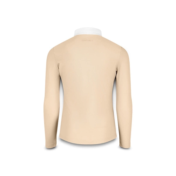 Dziewczęca koszula konkursowa Kentucky Tokyo z długim rękawem - beżowa