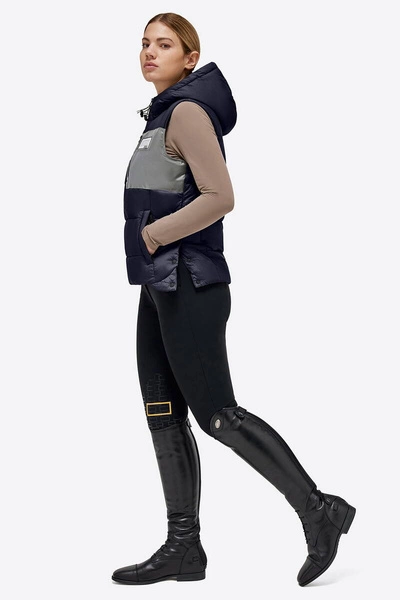 Kamizelka RG Nylon Qualited Hood Puffer Cavalleria Toscana - granatowa