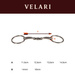 Velari wędzidło Snaffle Loose Ring Double Jointed Sweet Copper 16 mm