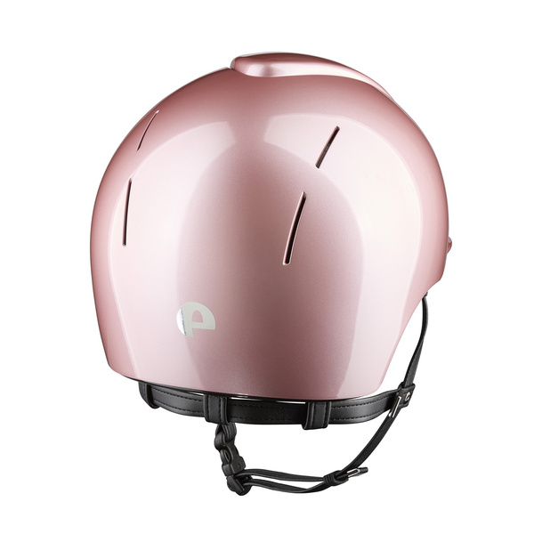 Kask KEP Smart Polish Nova Pink - pudrowy róż z czarnymi paskami