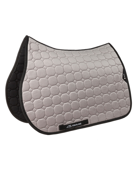 Czaprak Equiline Velvet Octagon Garog - jasnoszary