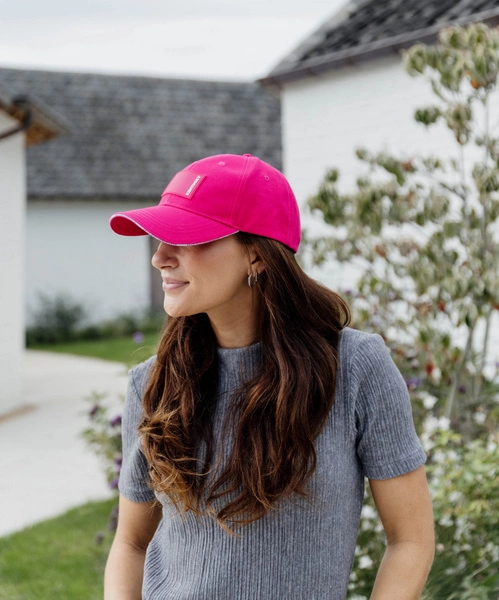 Kentucky czapka Rubber Logo - różowa