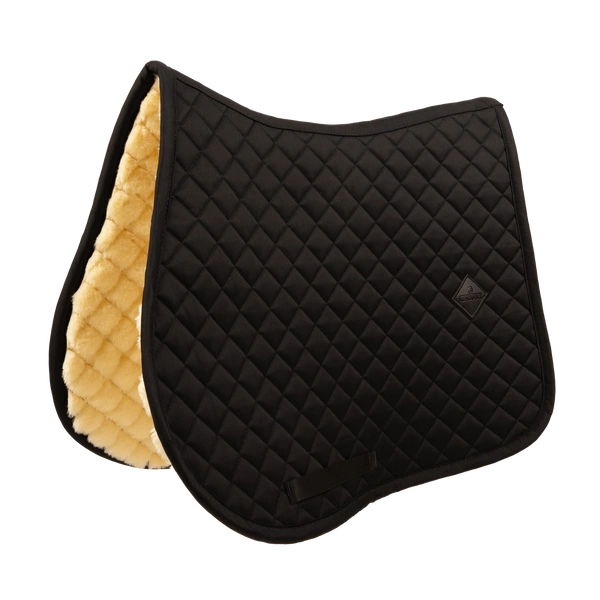Kentucky czaprak Skin Friendly Saddle Pad Sheepskin Diamond - czarny
