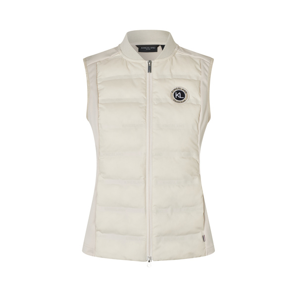Kamizelka damska Kingsland KLLucy Ladies Hybrid Bodywarmer - beżowa
