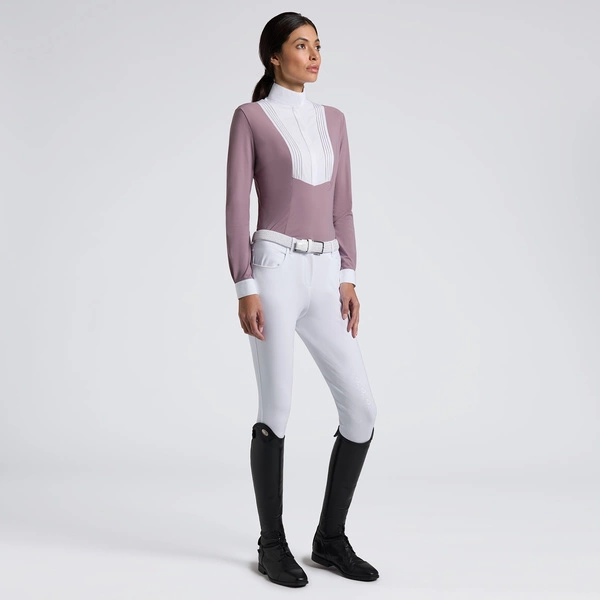 Koszula konkursowa Cavalleria Toscana CAD097 - różowa