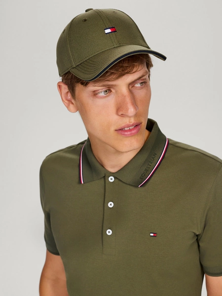 Czapka z daszkiem Tommy Hilfiger Dayton - oliwkowa