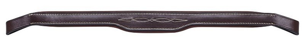 Profilowany naczółek z przeszyciami Equiline BB0418 - czarny