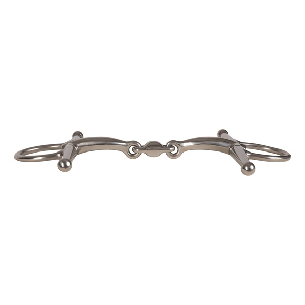 Velari wędzidło Full Cheek Bit Double Jointed Stainless Steel 16 mm