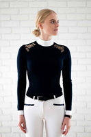 Koszula konkursowa Fleur de Lys Equestrian Ruby - granatowa