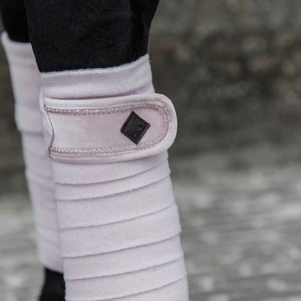 Kentucky bandaże polarowe Velvet Pearls - pudrowy róż