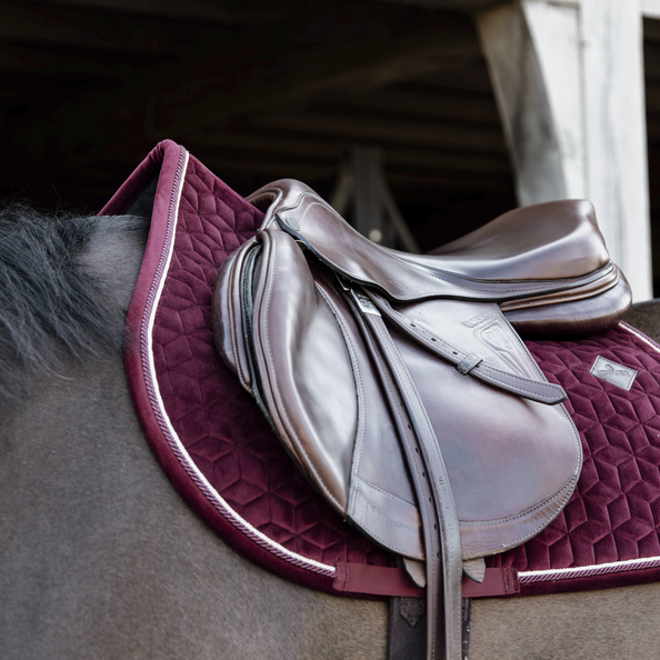 Kentucky czaprak Velvet - bordowy