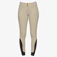 Bryczesy American Full Grip z wysokim stanem Cavalleria Toscana - beżowe