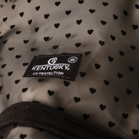 Kentucky Fly Mask Heart - maska na owady - czarna