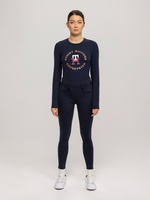 Ocieplane legginsy Tommy Hilfiger Vermont - granatowe