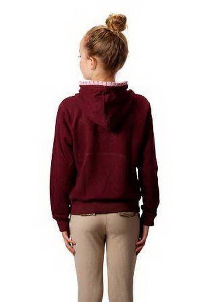 Bluza Hoodie dziecięca Joline - bordowa