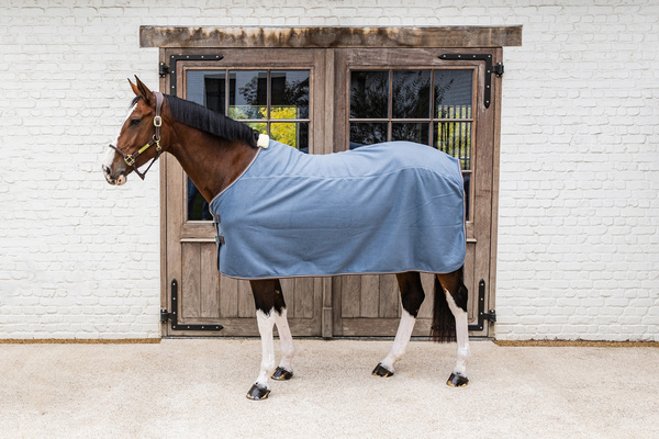 Kentucky derka polarowa Fleece Rug Heavy Melange - błękitna