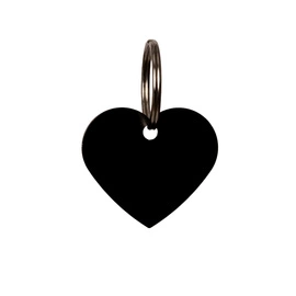Kentucky zawieszka Heart do grawerowania - czarna