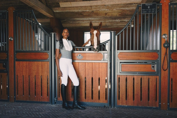 Damska koszula konkursowa z krótkim rękawem Kentucky Heritage Air - szara