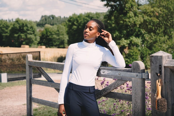 Damska koszula konkursowa z długim rękawem Kentucky Classic - biała