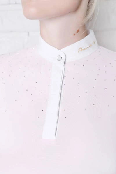 Koszula konkursowa Fleur de Lys Equestrian Peony - granat / róż