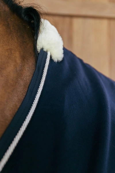 Derka wełniana Kentucky Fleece Rug Vegan Wool - granatowa