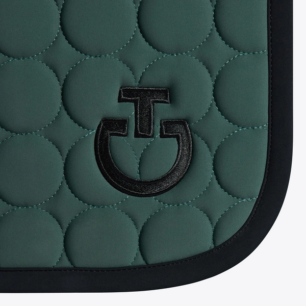 Czaprak Circle Quilted Jumping Saddle Pad - ciemna zieleń