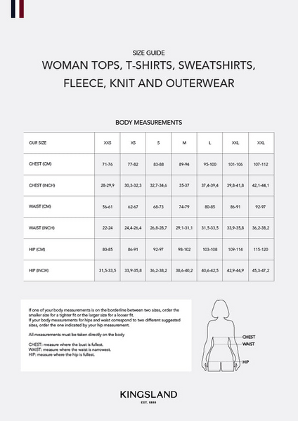 DamskI sweterek Kingsland Classic Knitted V-Neck - granatowy