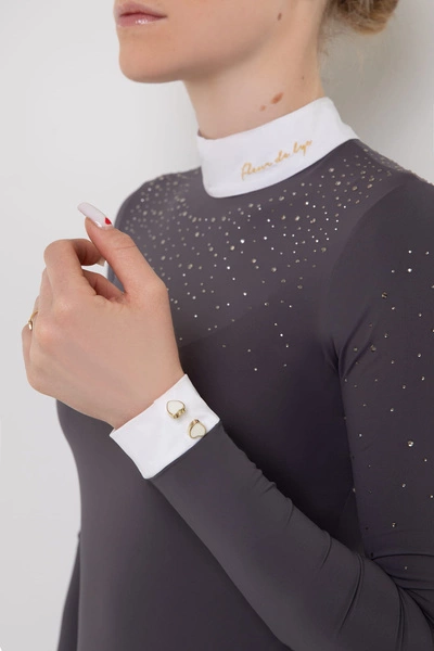 Koszula konkursowa Fleur de Lys Equestrian Holly - szara