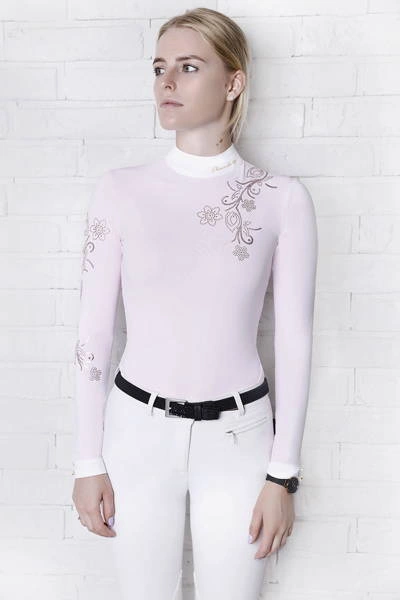Koszula konkursowa Fleur de Lys Equestrian Orchid Shirt - pudrowy róż