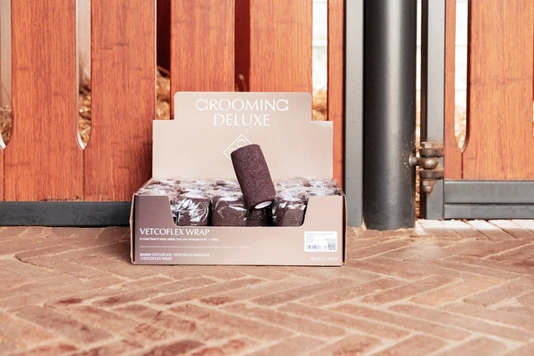 Samoprzylepny bandaż weterynaryjny VetCoFlex 1m - Kentucky Grooming Deluxe - brązowy