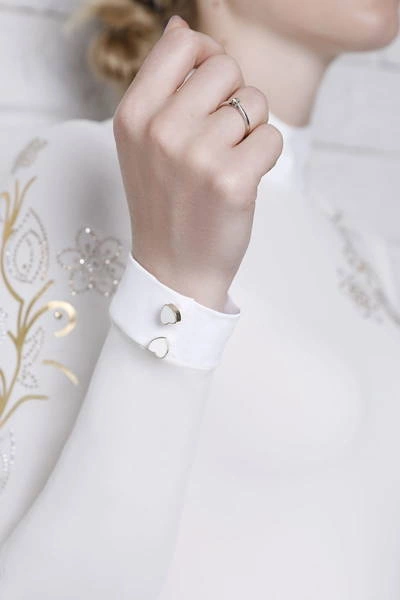 Koszula konkursowa Fleur de Lys Equestrian Orchid Shirt - kremowa