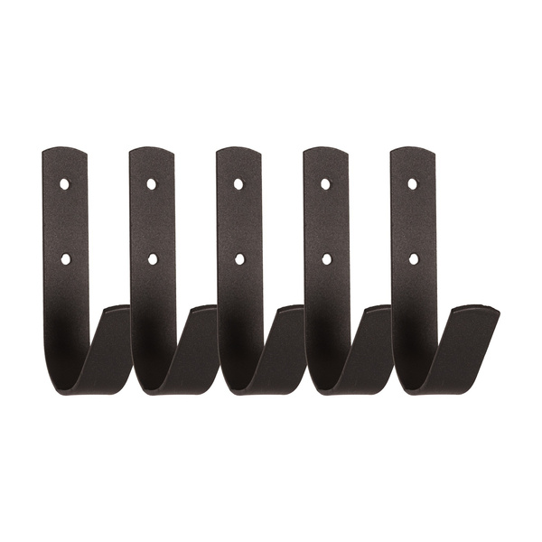 Kentucky wieszak Small Hook Matt - czarny - 5 sztuk