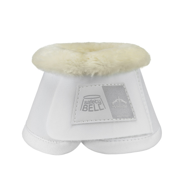 Veredus kalosze Safety-Bell Light Save The Sheep z naturalnym futrem - białe