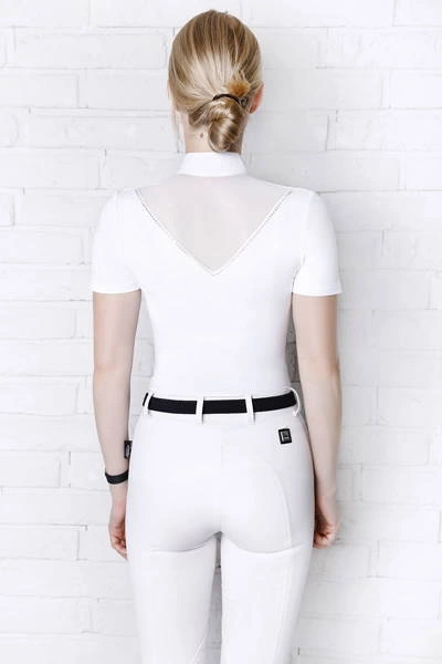 Koszula konkursowa Fleur de Lys Poppy Short - biała