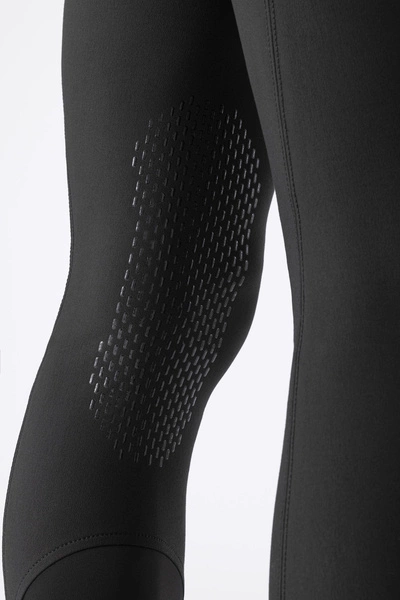 Męskie bryczesy Equiline Willow lej kolanowy X-Grip - czarne