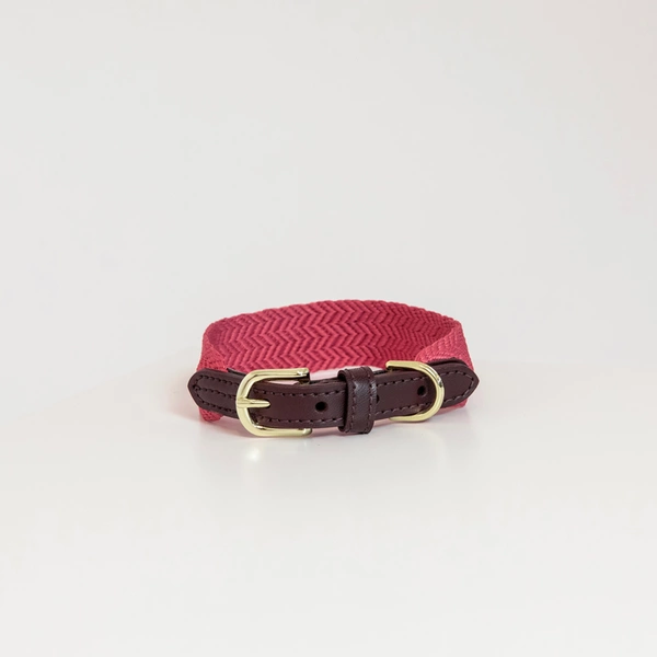 Obroża Kentucky Jacquard - różowa