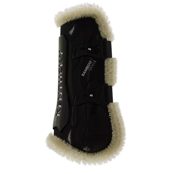 Kentucky Bamboo Vegan Sheepskin Tendon Boots Elastic na przednie nogi - czarne