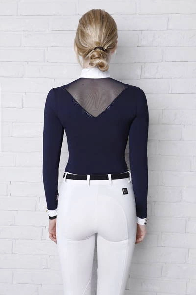 Koszula konkursowa Fleur de Lys Poppy - granatowa