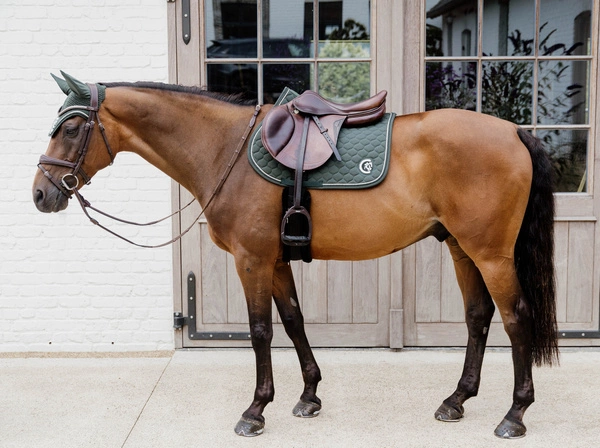 Kentucky czaprak Onion Quilt 3D Logo - ciemnozielony