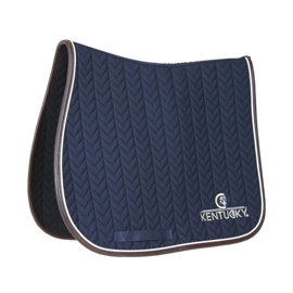 Kentucky czaprak Leather Fishbone - granatowy