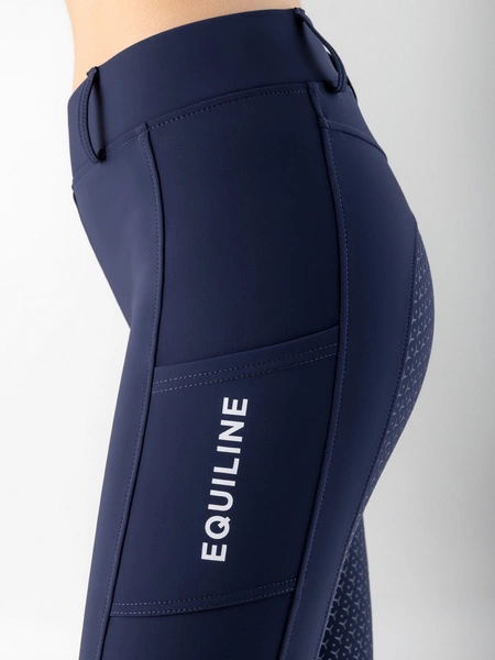 Legginsy z wysokim stanem Equiline Steref - granatowe